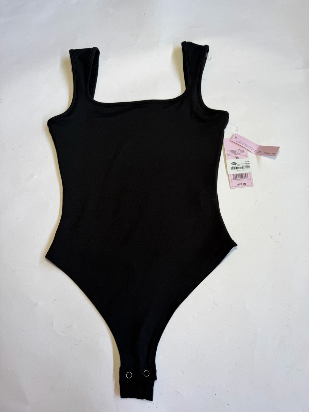Classic Black One-Piece Bodysuit - w